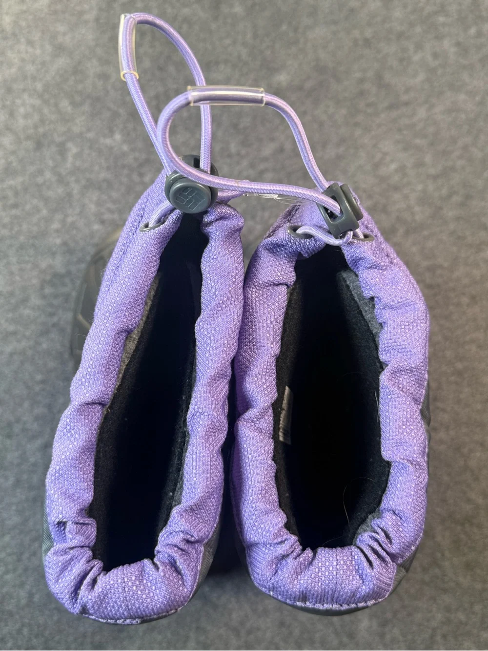 Columbia Kids 400g Insulated Winter Snow Boots Purple Black Size 13 Waterproof